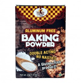 Yellow Crumb Aluminum Free Baking Powder   Pack  43 grams